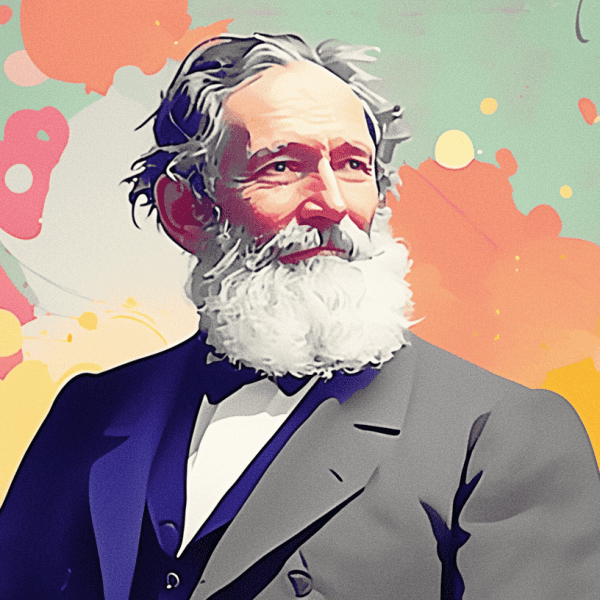 illustration of Élie Metchnikoff the founder of probiotics.