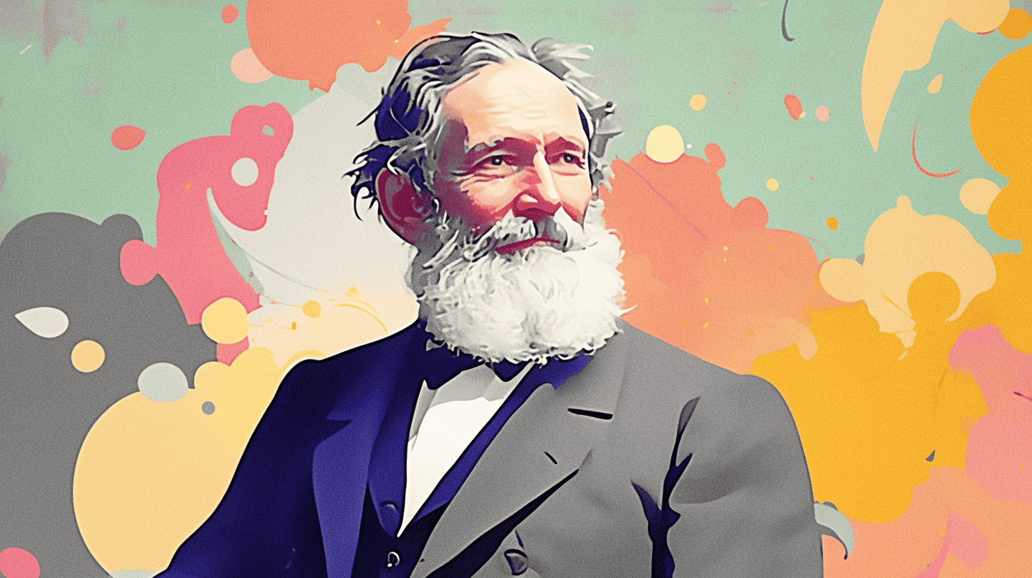 illustration of Élie Metchnikoff the founder of probiotics.